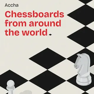 A collection of chess sets showcasing design evolution from ancient Indian Chaturanga pieces with intricate carvings to modern minimalist and sculptural interpretations from around the world.