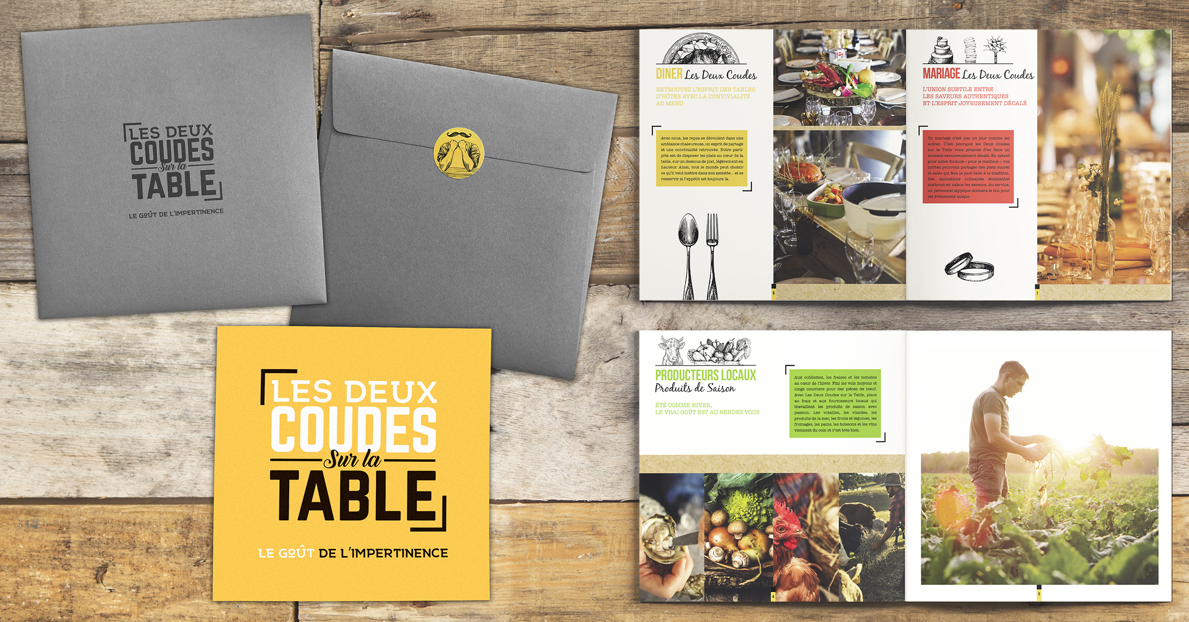 Les 2 Coudes Sur La Table