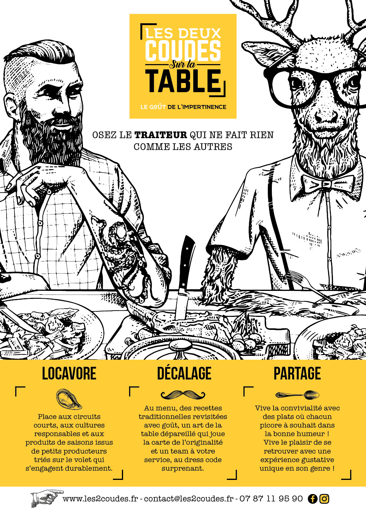 Les 2 Coudes Sur La Table