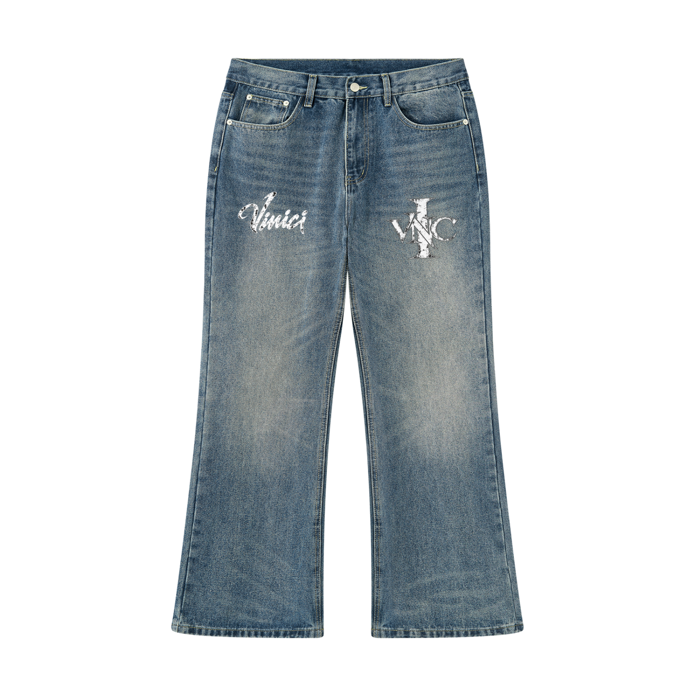 Men's Vintage Wash Denim Jeans