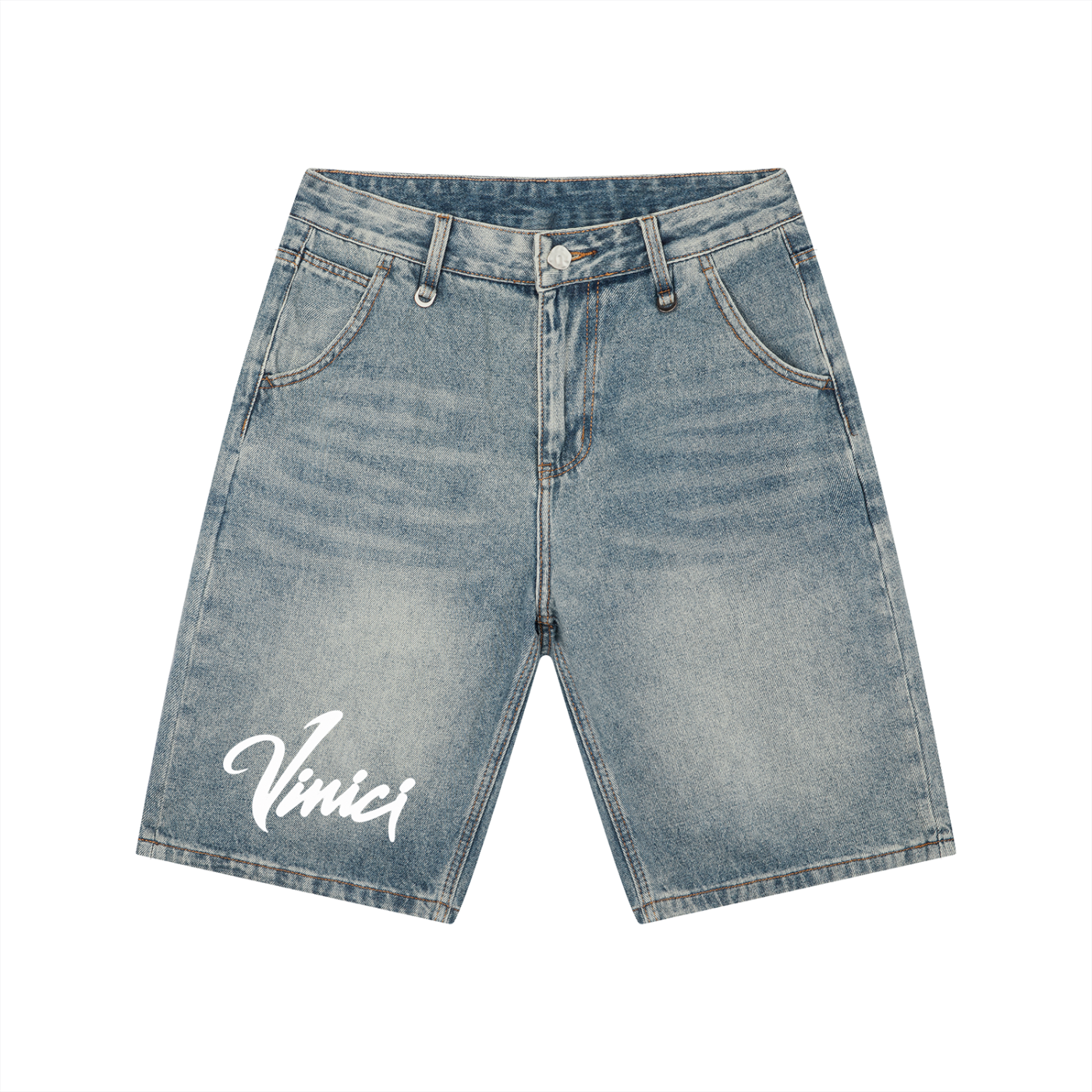 Vinici Men's Vintage Wash Denim Shorts