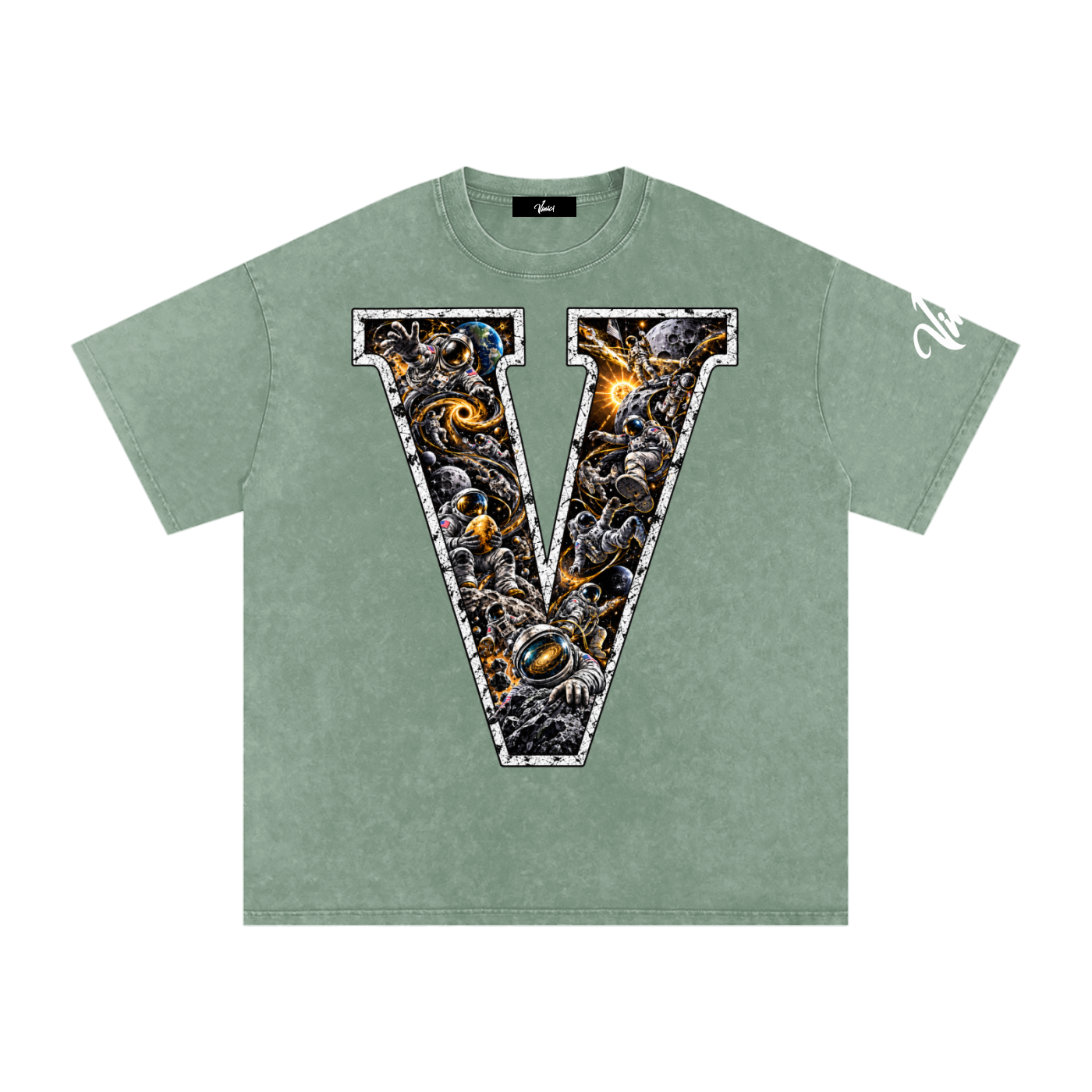 Vinici Snow Washed Oversized Cotton T-Shirt