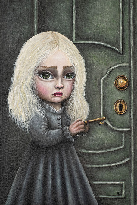 lucie drlikova malirka malba obraz painting Prague Praha obrazy velke oci