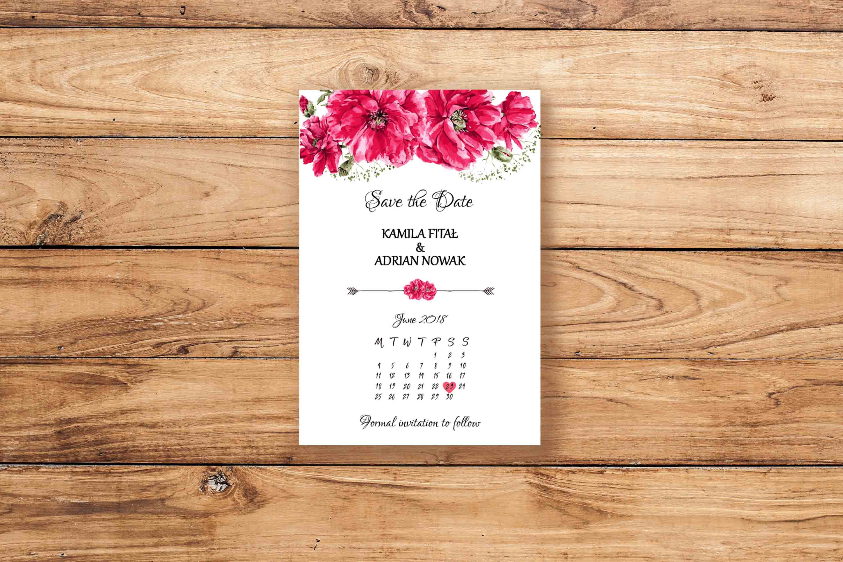 Save T D Czerwone kwiaty