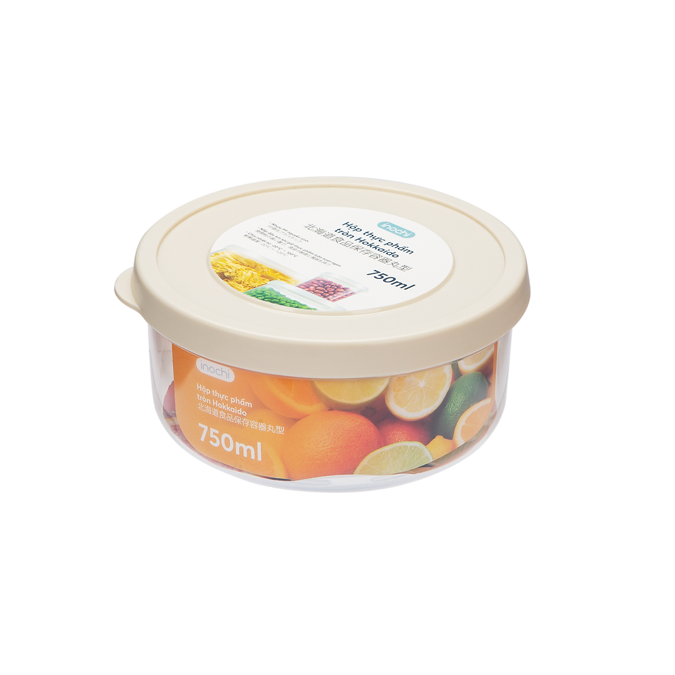Thumbnail: Hokkaido round food storage container box 500ml