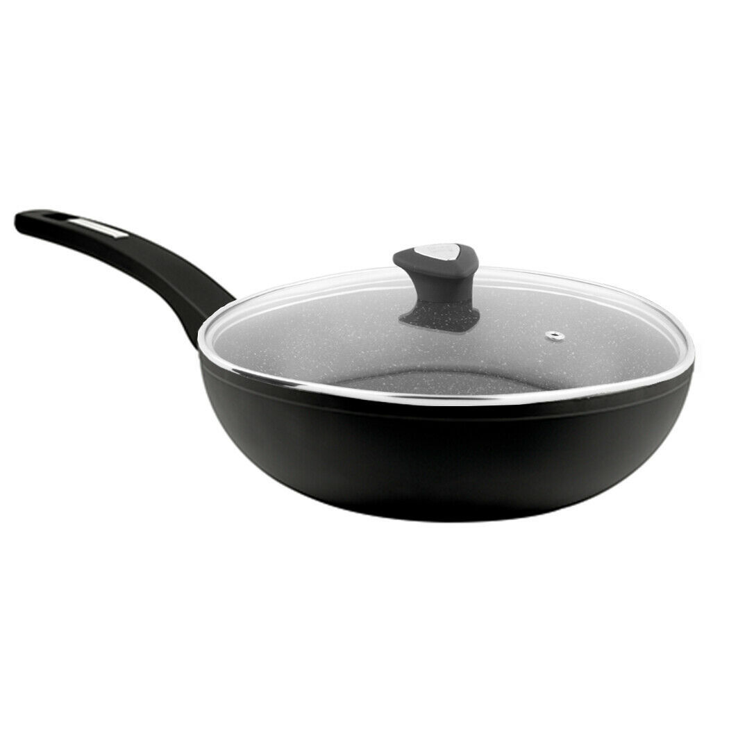 CSK MUNSTER DEEP FRY PAN WITH LID 28CM