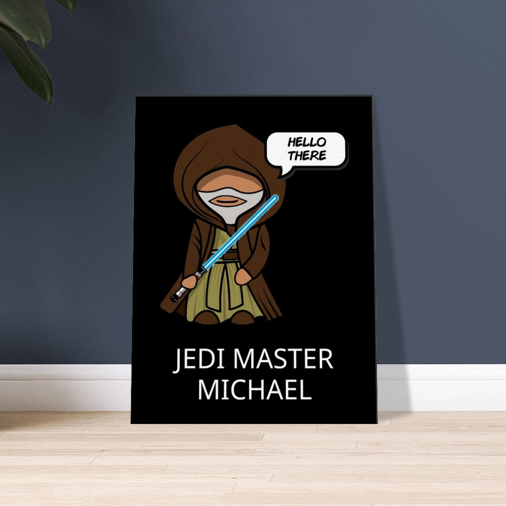 Obi-Wan “Hello There” Personalised Canvas Print – Star Wars Inspired Wall Art