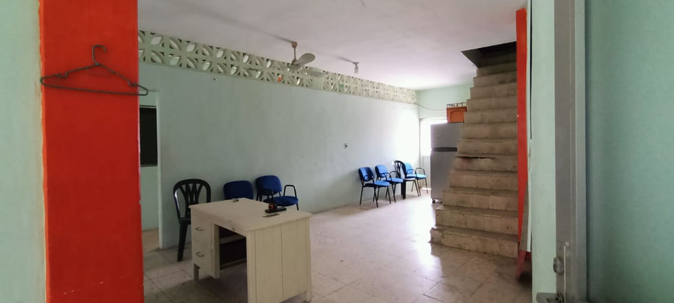 Estado anterior del área de comedor.