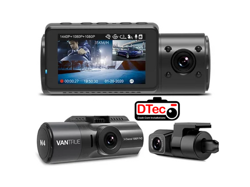 Rear Camera Vantrue N4 Lens Dashcam Test Vantrue N4 Pro 4K Dash