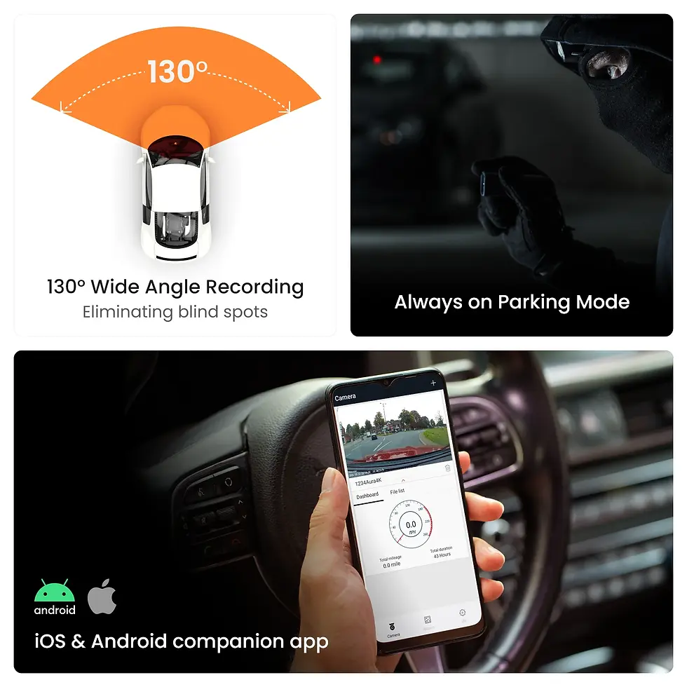 Thumbnail: Road Angel Halo Go 1080P - Front Dash Cam - Bundle