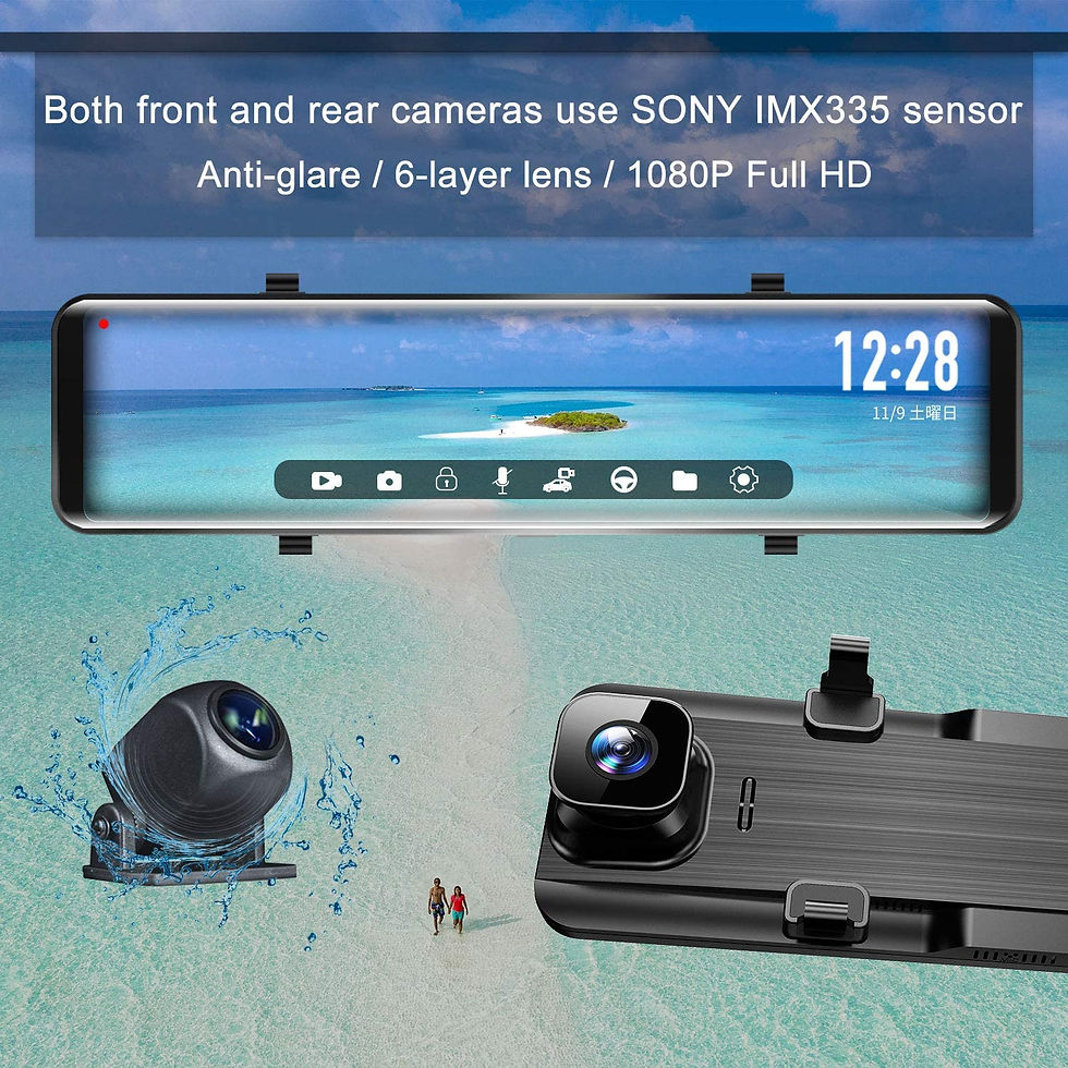 Thumbnail: WOLFBOX 12" Mirror Dash Cam