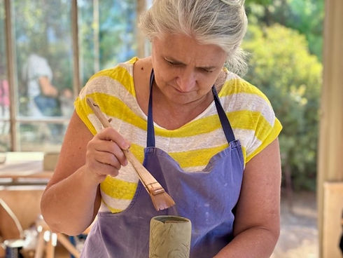 Stage encre et terre à Egine