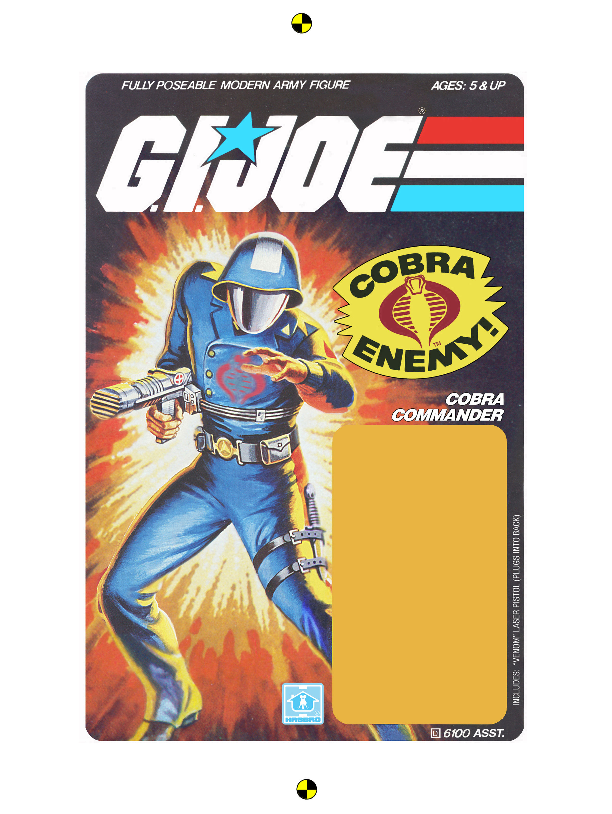 Resto Kit - G.I. Joe - Cobra Commander - Mick. Mouse- Straight Arm