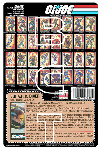 GI Joe Deep Six - Series 3 Re-carded | beggarscanyontoys
