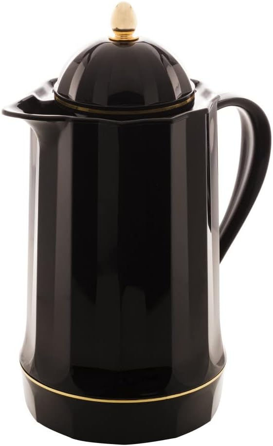 Garrafa Térmica de Plástico Genova Preto 1L - Lyor
