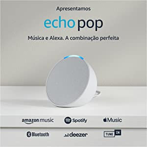 Apresentamos o Echo Pop | Smart speaker compacto com som envolvente e Alexa | Co