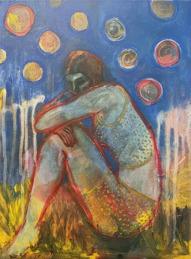 Art modern contemporary painting portrait oilpainting norwegian artist Contemporary mordern art Oil acrylic painting billedkunst stavanger kjersti dirdal fargegaten norway artist painter maler norsk maleri kunst konst