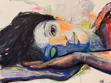 Art modern contemporary painting portrait oilpainting norwegian artist Contemporary mordern art Oil acrylic painting billedkunst stavanger kjersti dirdal fargegaten norway artist painter maler norsk maleri kunst konst Stavanger Det Lilla Galleriet