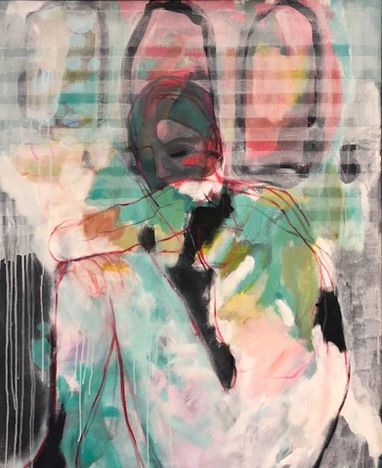 Art modern contemporary painting portrait oilpainting norwegian artist