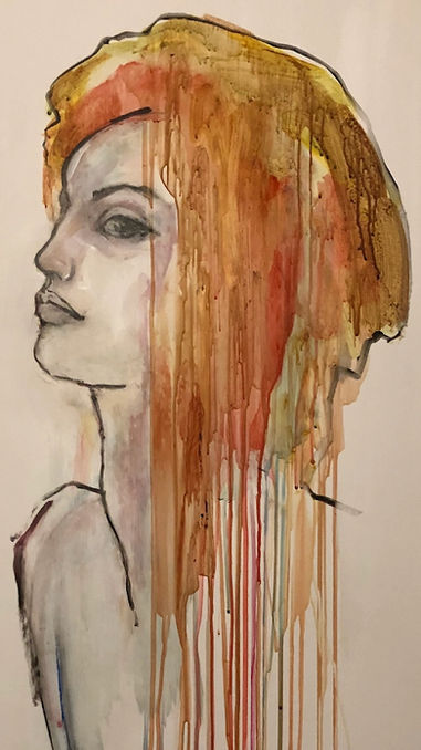 Art modern contemporary painting portrait oilpainting norwegian artist Contemporary mordern art Oil acrylic painting billedkunst stavanger kjersti dirdal fargegaten norway artist painter maler norsk maleri kunst konst Stavanger Det Lilla Galleriet