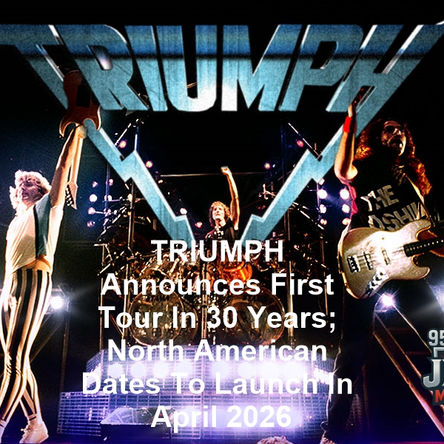 TRIUMPH Announces First Tour In 30 Years; North American Dates To Launch In April 2026