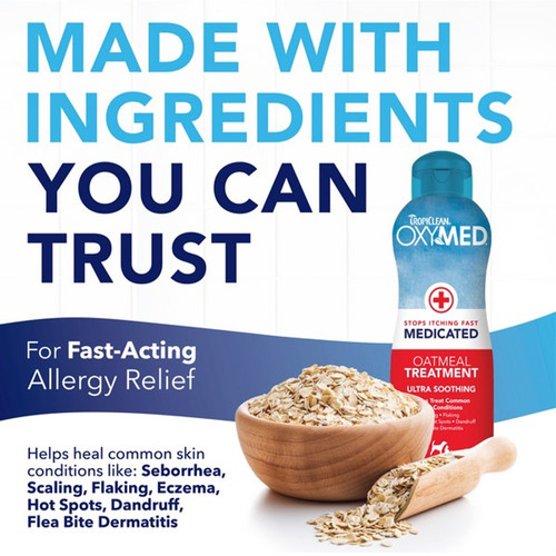 TropiClean Oxy-Med Anti Itch Medicated Treatment 592ml Spa Time