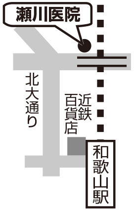 瀬川医院の地図