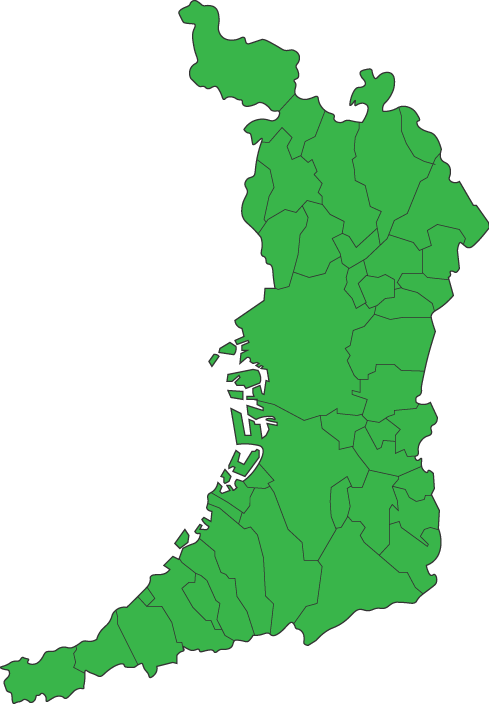 大阪府の地図