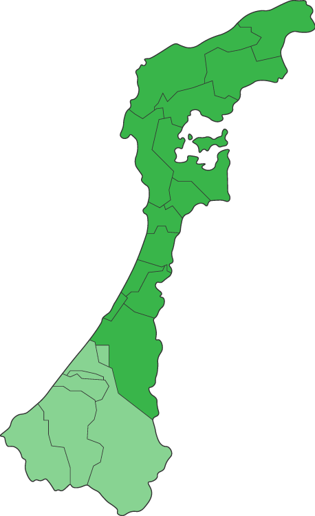 石川県の地図