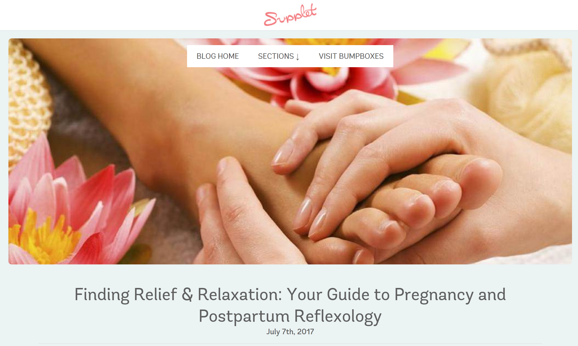 IMage of woman rubbing a foot