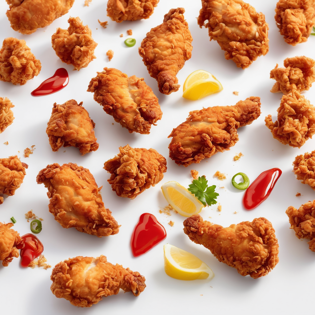 Arranged Food and Objects