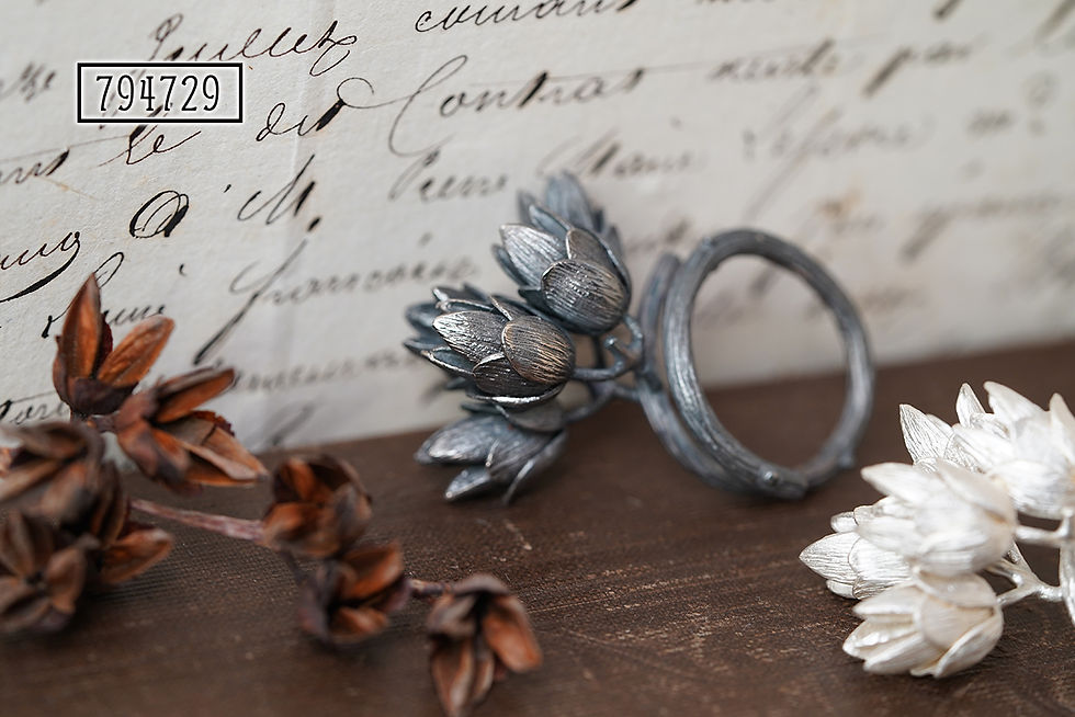 縮圖：MW R1056 925 Silver Wreath Ring