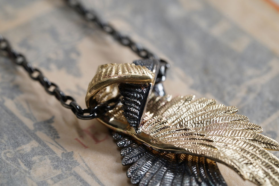 縮圖：MW P1066 The 9K and Silver Wings Pendant
