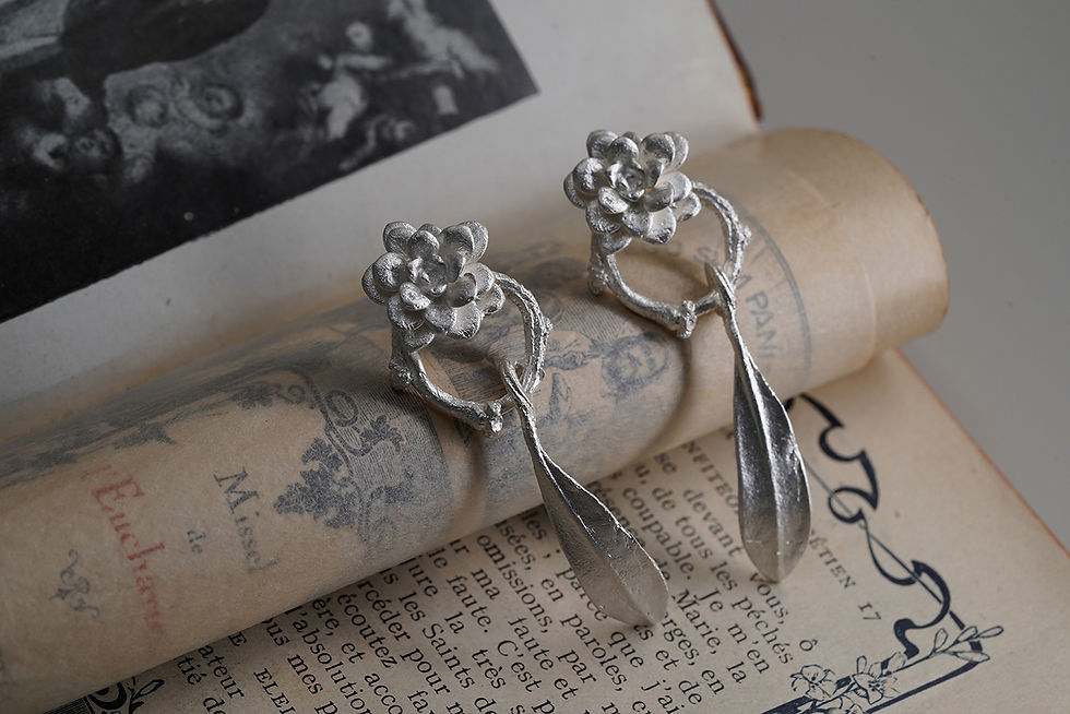 縮圖：MW E1065 925 Silver Chloe Earrings