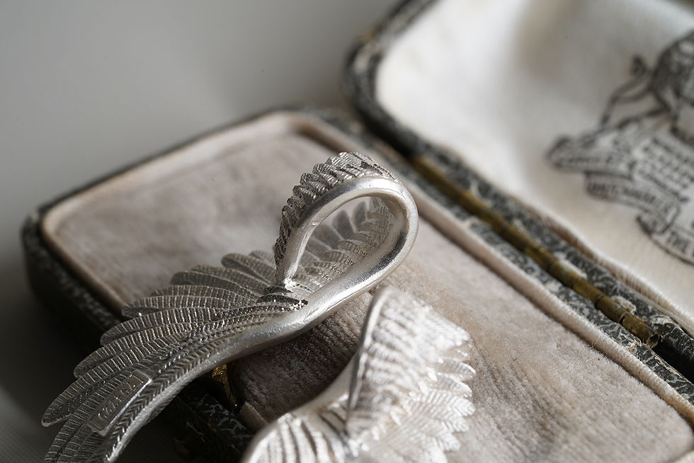 縮圖：MW P1076 The 925 Silver Guardian Angel Wing Pendant (Chain is not included)
