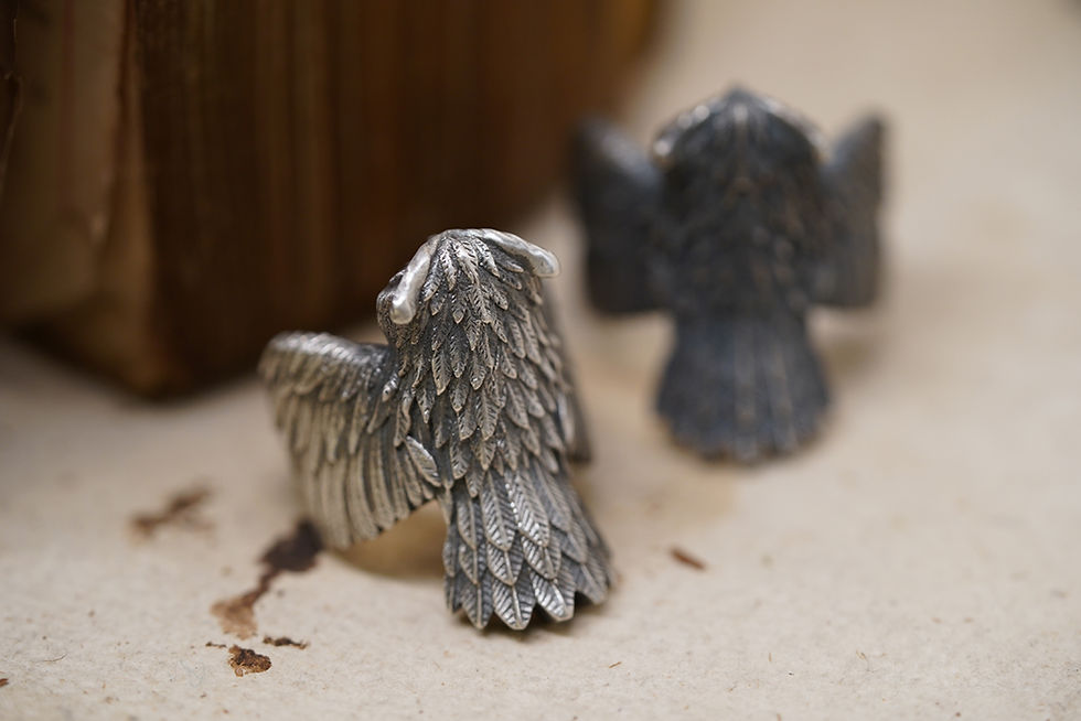 縮圖：MW R1030 The 925 Silver Night Owl Ring (Price per  ring)