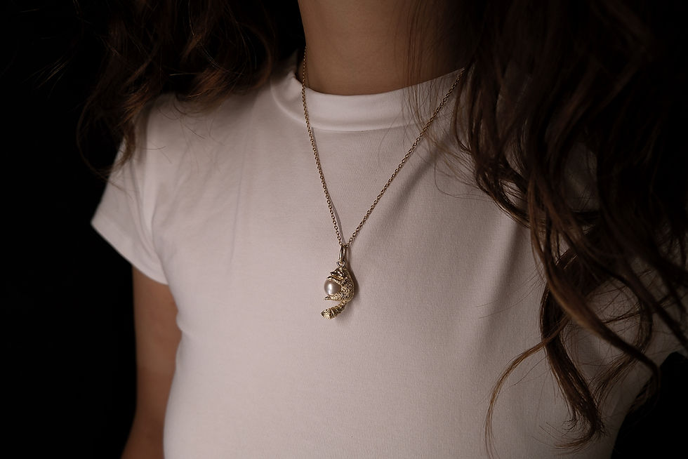 縮圖：MW P1330 9K Gold With Akoya Pearl My Precious Pendant (Chain is not included)