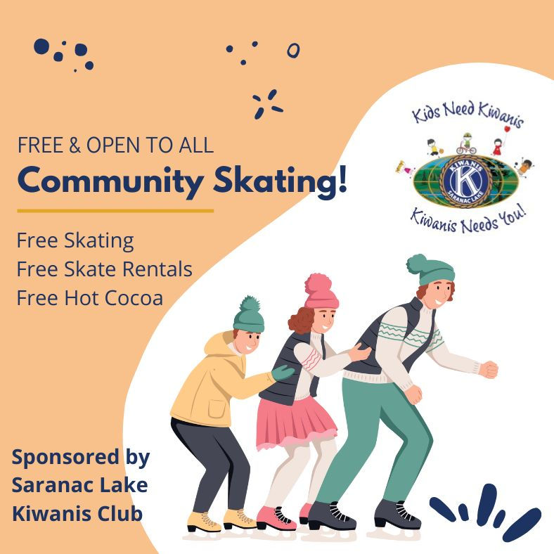 Community Skating sponsored by Kiwanis Club