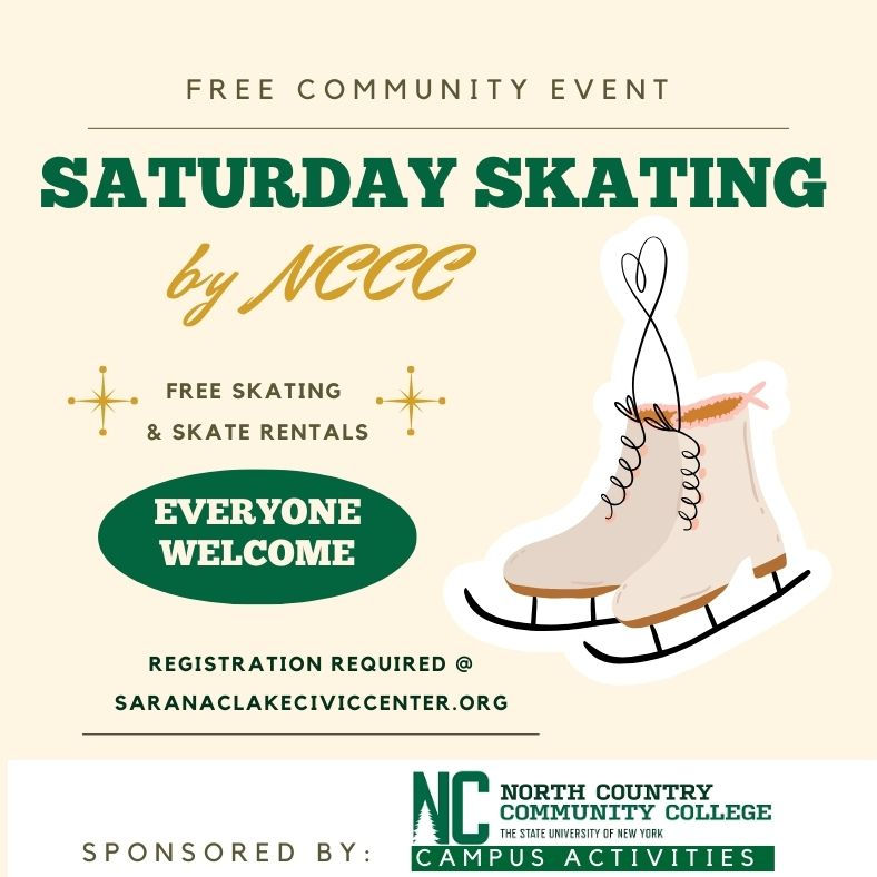 3/2 - Saturday Skating Sponsored by NCCC Campus Activities (free/open to all)