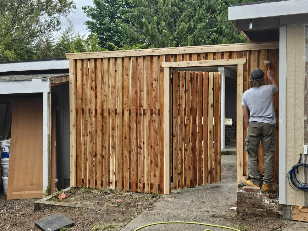 6-25-25 fencing stained