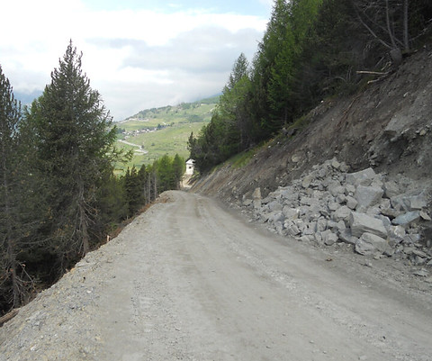 Pista di collegamento Miniera di Cogne