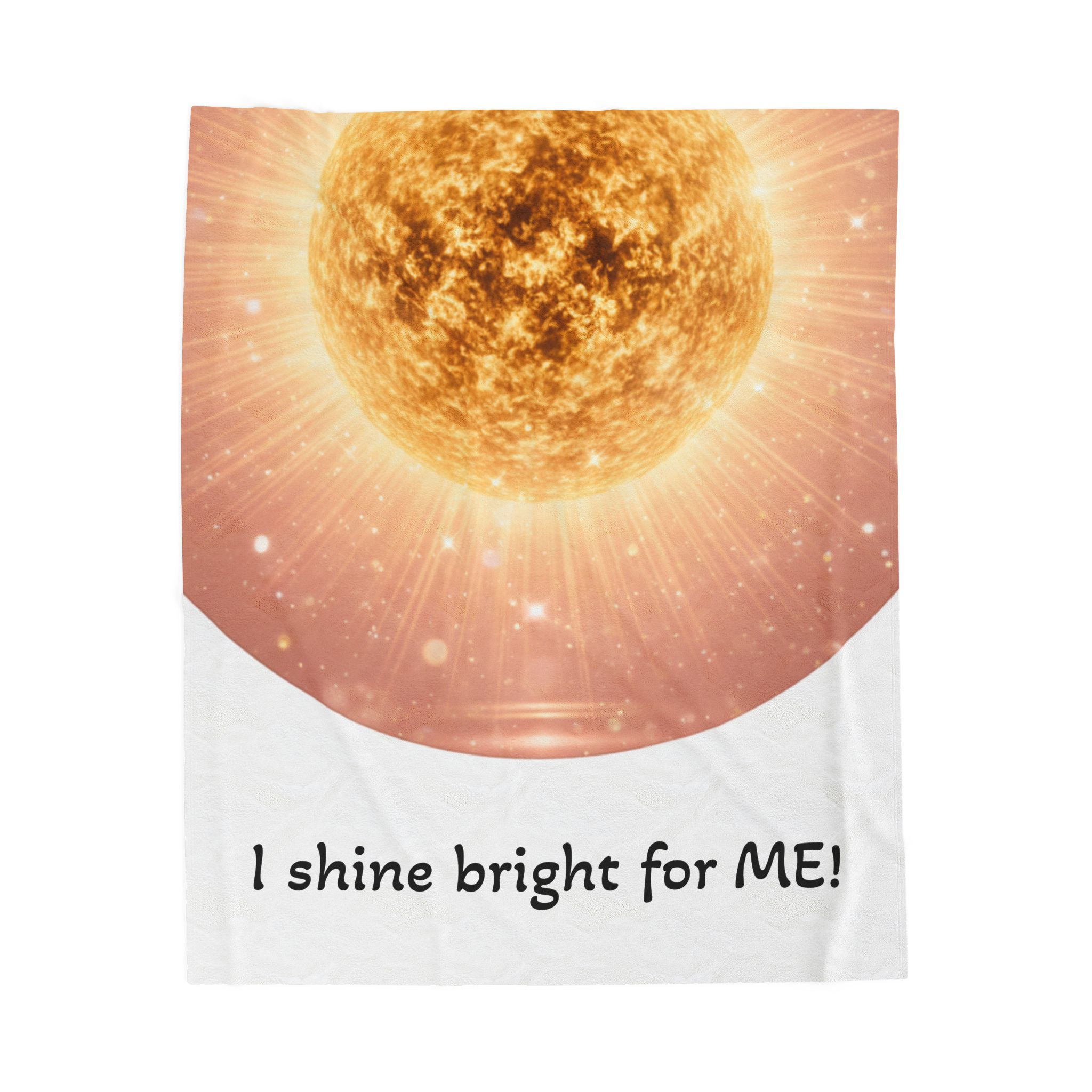 "I am my Sunshine!" Velveteen Plush Blanket