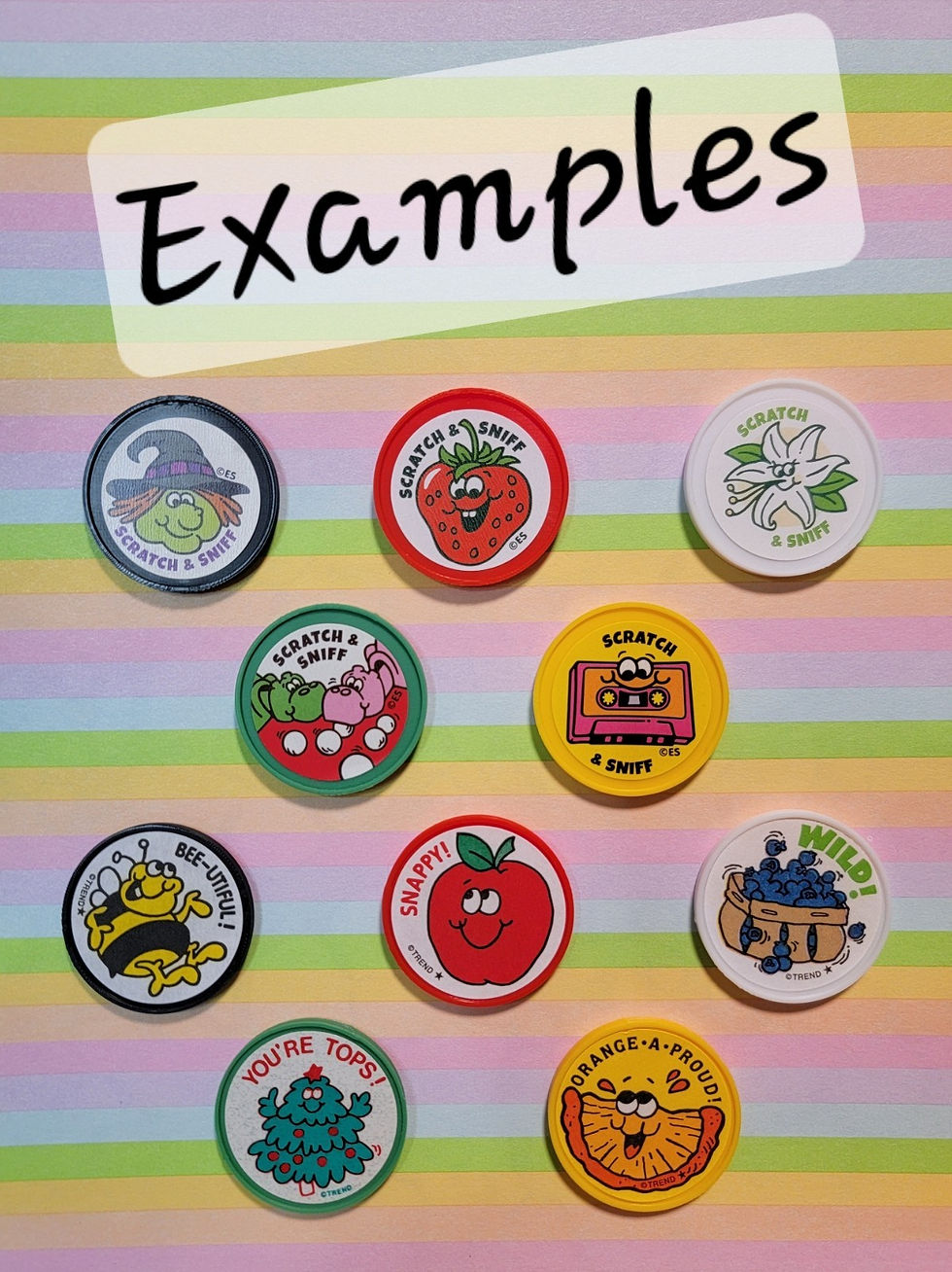Thumbnail: Magnetic Scratch 'N Sniff Sticker Holders Trend / Everything Smells - Retro 80's