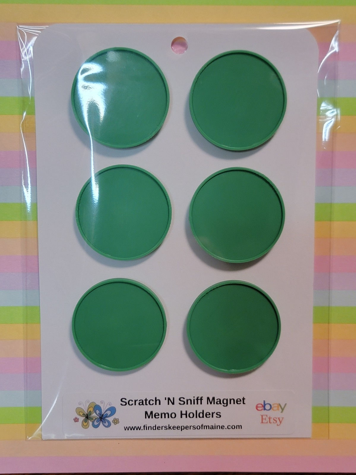 Magnetic Scratch 'N Sniff Sticker Holders Trend / Everything Smells - Retro 80's