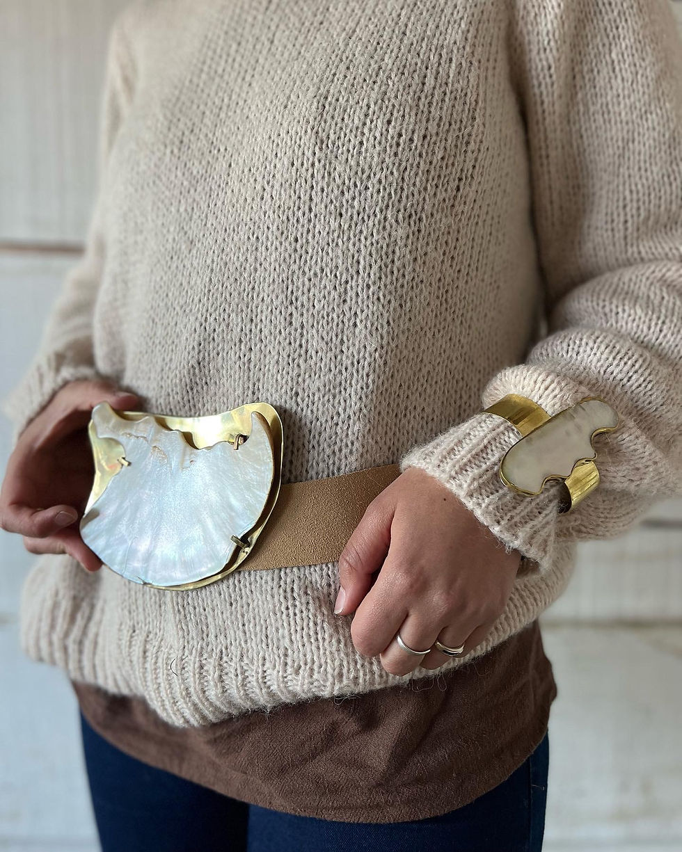 Miniatura: Cinto Nácar Irregular 