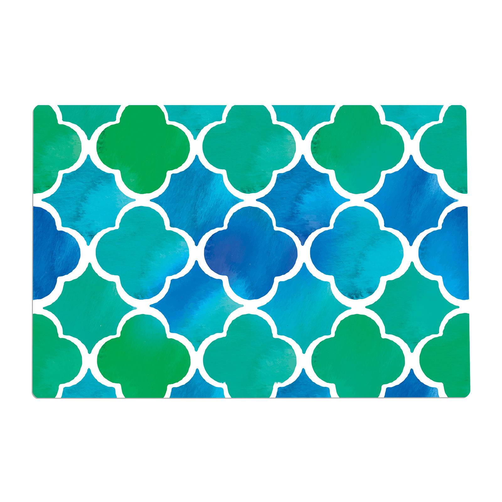 Aqua Clover PVC Table Mat Set of 4