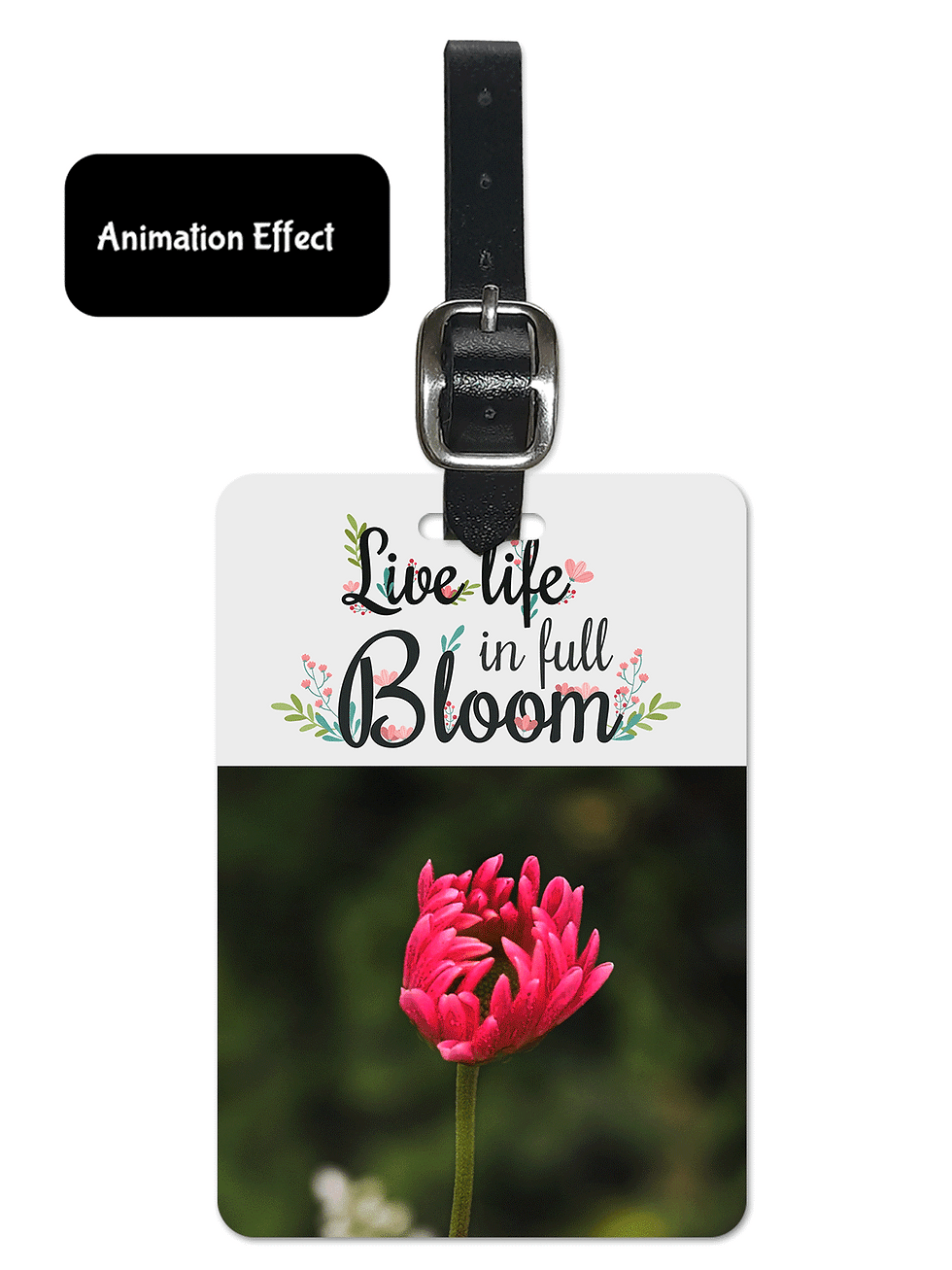 Thumbnail: 3D Lenticular Luggage Tag of Bloom 3D View