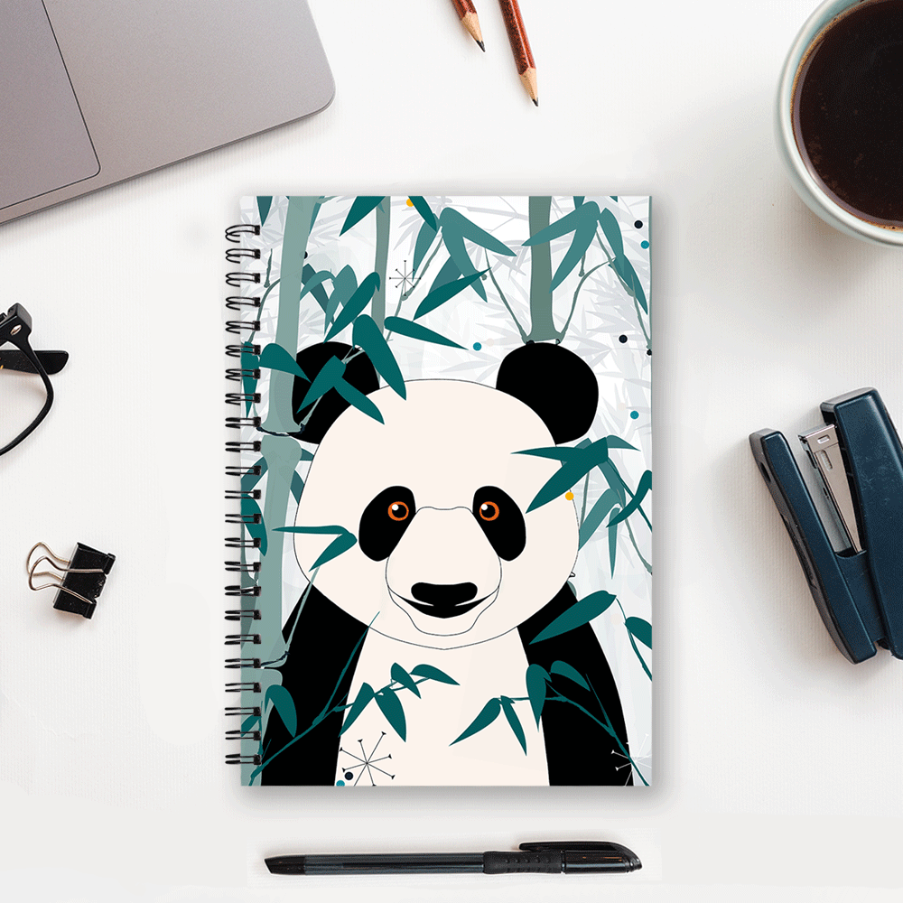 3D Lenticular Notebook of Cute Panda 3D Effects