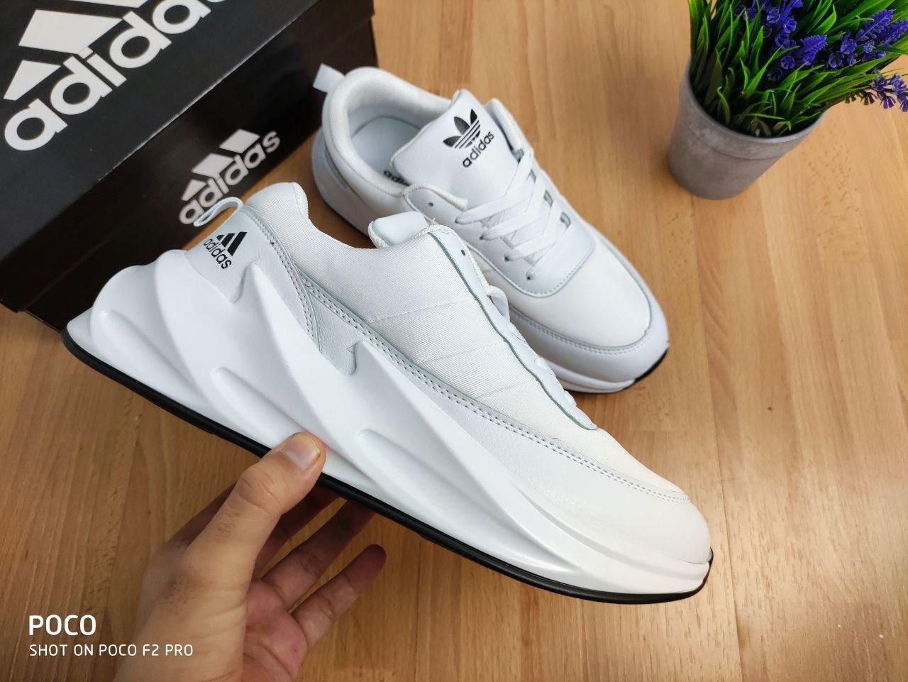 ADIDAS SHARK ALL WHITE