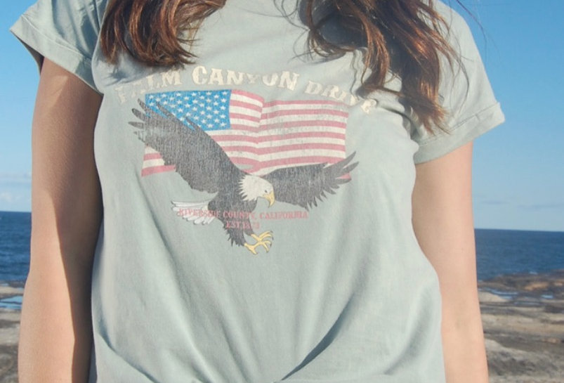 PALM CANYON DRIVE TEE // SAGE